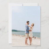 Foto & Big Names Vertikales Foto Hochzeit V2 Einladung (Rückseite)