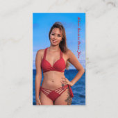 Foto Bikini Coffee Drive-Thru Loyalty Card Treuekarte (Vorderseite)