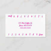 Foto Bikini Coffee Drive-Thru Loyalty Card Treuekarte (Rückseite)