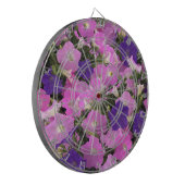 Foto Bild der Morgenglorie Rosa und violette Blume Dartscheibe (Vorderseite Links)