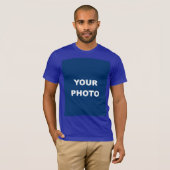 Foto-Bild-Logo-Farbe für Laptops hinzufügen - Männ T-Shirt (Vorne ganz)