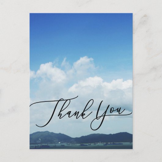 Foto-Bildkarte, danke Karte (Vorderseite)