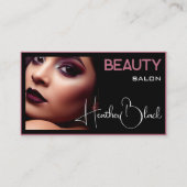 Foto-Bildvorlage Schwarzer Rahmen dünner Rahmen Visitenkarte (Vorderseite)