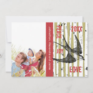 Foto Birch Tree Vintage Vögel