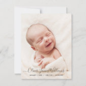 Foto Birit Announcement Card Soft Blue Back Ankündigung (Vorderseite)