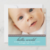 Foto Birth Ankündigung (Vorderseite)