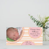 Foto Birth Ankündigung (Stehend Vorderseite)