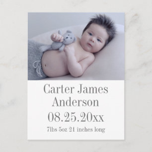 Foto Birth Ankündigung