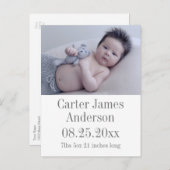 Foto Birth Ankündigung (Vorne/Hinten)