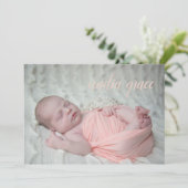 Foto Birth Ankündigung (Stehend Vorderseite)