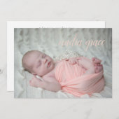 Foto Birth Ankündigung (Vorne/Hinten)