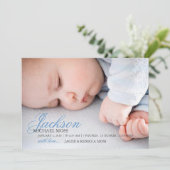 Foto Birth Ankündigung | Name Foto (Stehend Vorderseite)