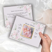 Foto Birth Ankündigung Postkarte