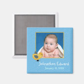 Foto Birth Annoucement Niedlich Baby Chick Magnet (Vorderseite/Rückseite)