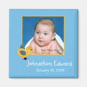 Foto Birth Annoucement Niedlich Baby Chick Magnet