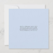 FOTO BIRTH ANNOUNCEMENT Sehr schöne Schrift blau Ankündigung (Rückseite)