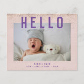 Foto Birth Baby Geburtstagskündigung Flyer (Vorne)