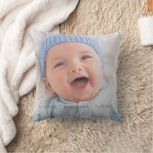 Foto Birth Stats Keepake Wohngestaltung Kissen (Decke)