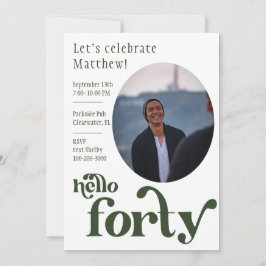 Foto Birthday Einladung für ihn | 40