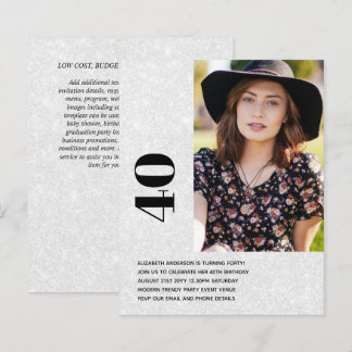 FOTO BIRTHDAY INVITATION - JEDES ALTER - Sweet16 1