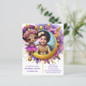 Foto Birthday Little Black Fairy Afrikanische Lila (Stehend Vorderseite)