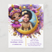 Foto Birthday Little Black Fairy Afrikanische Lila (Vorderseite)