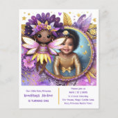 Foto Birthday Little Black Fairy Afrikanische Lila (Vorderseite)