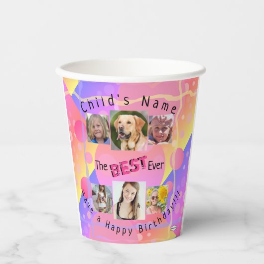 Foto Birthday Paper Cup HAMbyWG Pappbecher (Vorderseite)