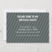 FOTO BIRTHDAY PARTY ERSUCHT: Roboter tanzen 5L Einladung (Rückseite)