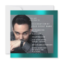 Foto Birthday Party Grau Aquamarin grüne VIP Metal