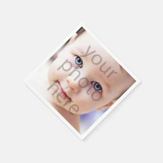 Foto Birthday Serviette (Ecke)