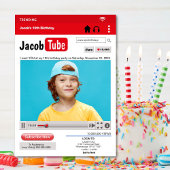 Foto Birthday Tube Party Einladung