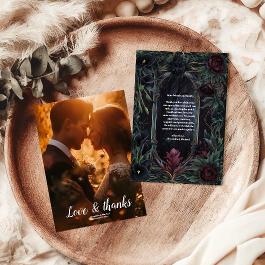 Foto bis zum Tode, Teil Gothic Halloween Dankeskarte