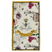 Foto "Black and Gold Queen Bethers Day" Kleine Geschenktüte (Vorderseite)