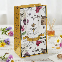 Foto "Black and Gold Queen Bethers Day" Kleine Geschenktüte