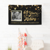 Foto Black and Gold Stars zum 60. Jubiläum Banner (Insitu)