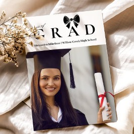 Foto Black Bow Abschluss Ankündigung