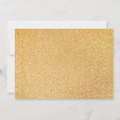 Foto Black Gold 100. Geburtstag Einladung (Rückseite)