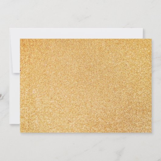 Foto Black Gold 90. Geburtstag Einladung (Rückseite)