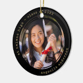 Foto Black Gold School Uni-Abschluss Keramik Ornament (Links)