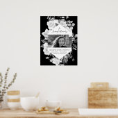 Foto Black in Love Memory Begrüßungszeichen Poster (Küche)