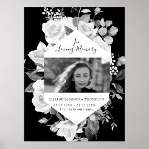 Foto Black in Love Memory Begrüßungszeichen Poster