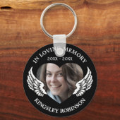 Foto Black Memorial Keepake Schlüsselanhänger (Vorderseite)