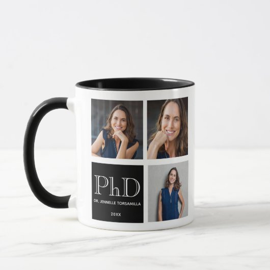 Foto Black PhD Abschluss Tasse (Links)