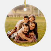 Foto Black String Lights Party Keramik Ornament (Hinten)