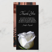 Foto Black & White Beileid Beerdigung Danke (Vorne/Hinten)