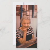 Foto Black & White Beileid Beerdigung Danke (Rückseite)