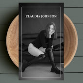 Foto Black & White Beruflich Fotograf Visitenkarte