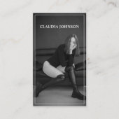 Foto Black & White Beruflich Fotograf Visitenkarte (Vorderseite)