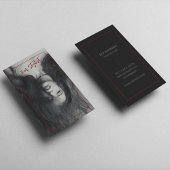 Foto Black & White Friseur Visitenkarte